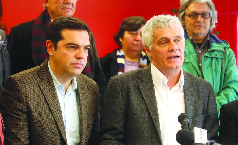 Τσίπρας και Τσιρώνης αναγγέλλουν την προεκλογική συμφωνία ΣΥΡΙΖΑ- ΟΠ