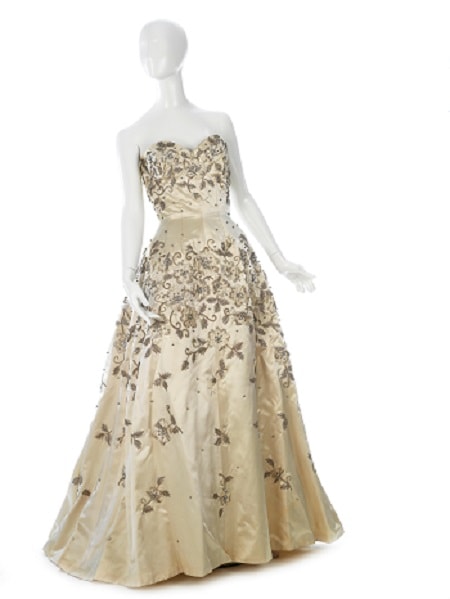 Dress by Balmain 1954 Swarovski Corporate Archive min