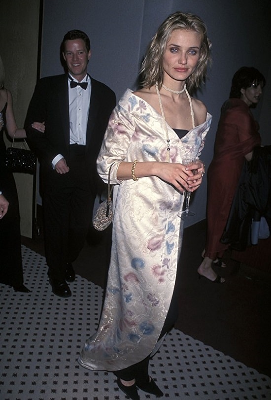 Cameron Diaz at an event for The 56th Annual Golden Globe Awards 1999 min