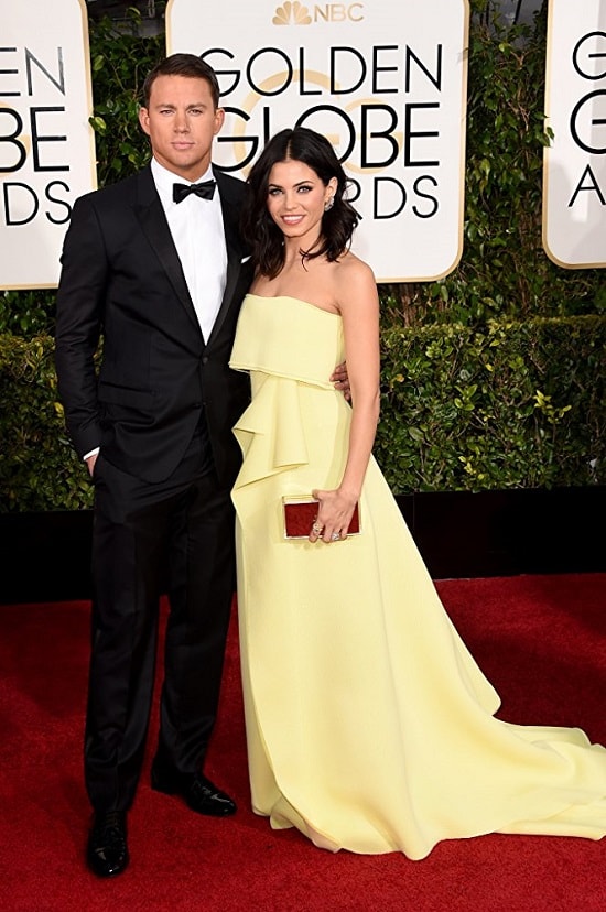 Channing Tatum and Jenna Dewan Tatum at an event for 72nd Golden Globe Awards 2015 min