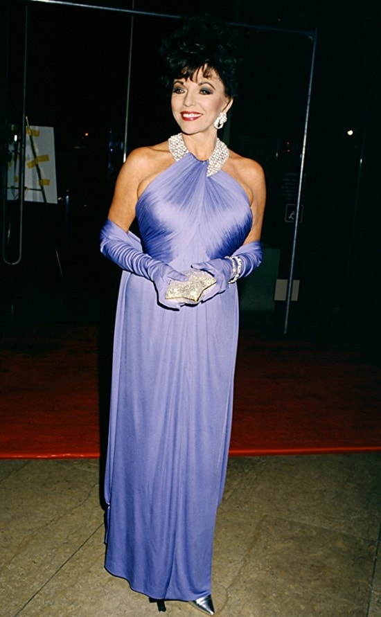 Joan Collins at an event for The 52nd Annual Golden Globe Awards 1995 min