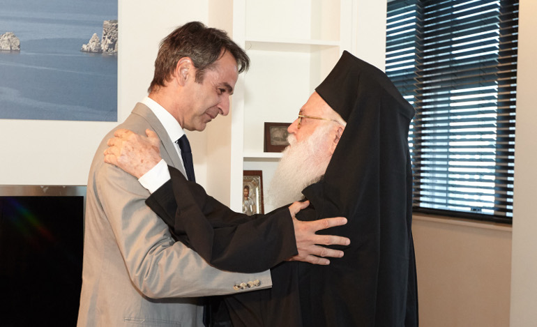 Συνάντηση Κυρ. Μητσοτάκη με τον Αρχιεπίσκοπο Αλβανίας κ. Αναστάσιο
