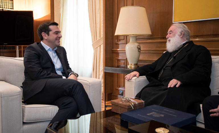 Συνάντηση του Πρωθυπουργού με τον Πατριάρχη Αλεξάνδρειας