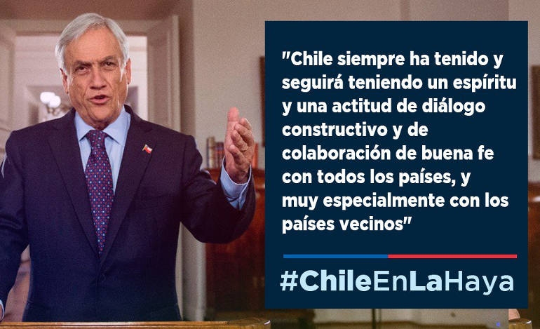 To tweet του προέδρου Πινέιρα της Χιλής