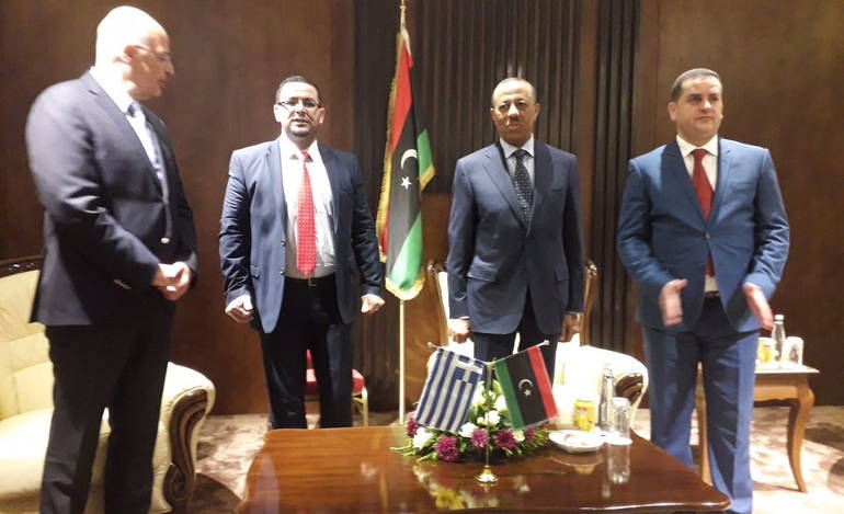 Ο Δένδιας συναντήθηκε με συμπολιτευόμενους και αντάρτες στη Λιβύη