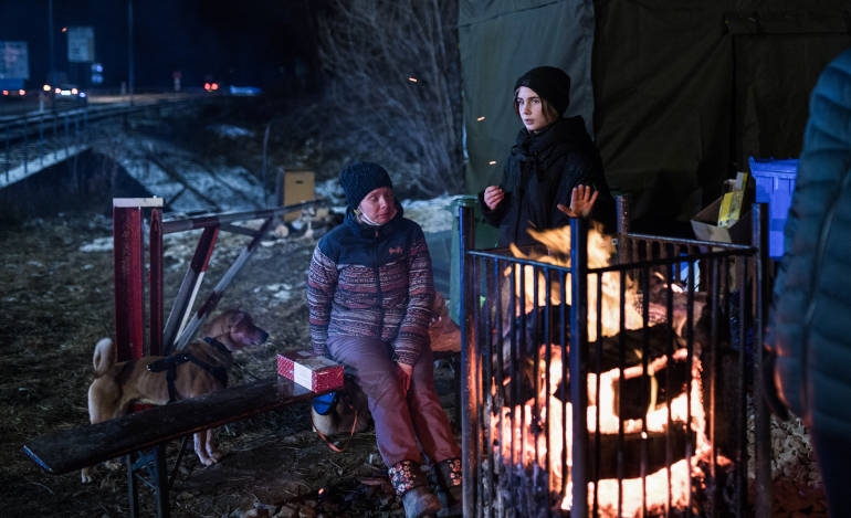 Πρόσφυγες στα σύνορα Ουκρανίας- Πολωνίας