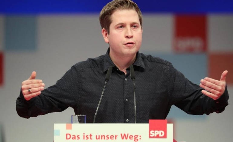 Ο πρόεδρος της νεολαίας του SPD, Κέβιν Κιούνερτ