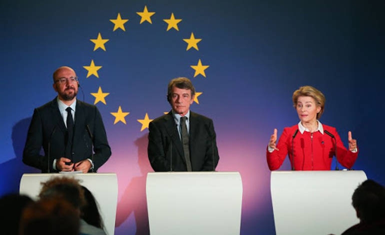 Η ηγεσία της Ευρωπαϊκής Ένωσης μαζί με τον Μητσοτάκη στον Έβρο