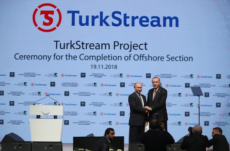 Φιέστα Πούτιν - Ερντογάν στα εγκαίνια του «TurkStream»