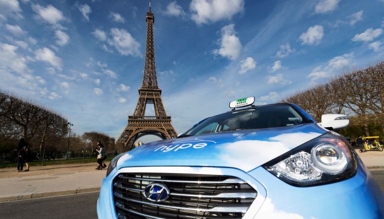 Ηλεκτρικά ταξί κυψελών καυσίμου στο Παρίσι! 
