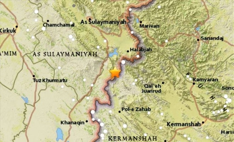 Ισχυρός σεισμός στα σύνορα Ιράν-Ιράκ