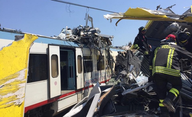 Αυξάνεται ο αριθμός των θυμάτων στο σιδηροδρομικό δυστύχημα της Ιταλίας